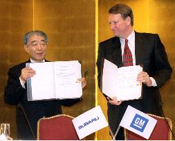GM, Fuji Heavy Industries sign tie-up accord
